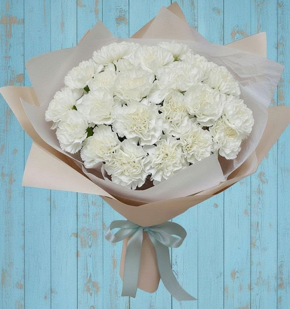 Букет цветов из: Гвоздики в Южный