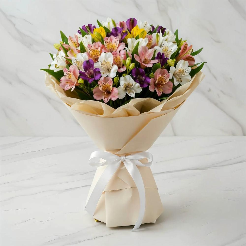 Букет цветов из: Альстромерии в Южный