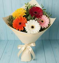 Букет цветов из:  Герберы в Южный