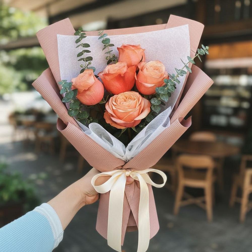 Букет цветов из: Розы в Южный