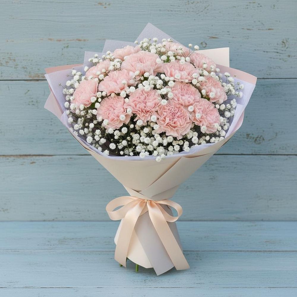 Букет цветов из: Гвоздики в Южный