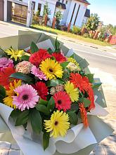 Букет цветов из:  Герберы #REPLACE_PRED# Южный