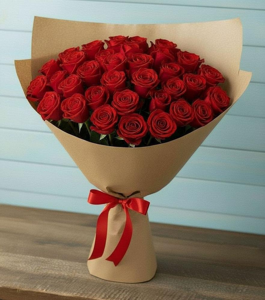 Букет Красные розы Милано в Южный