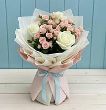 Букет цветов из:  Розы в Южный
