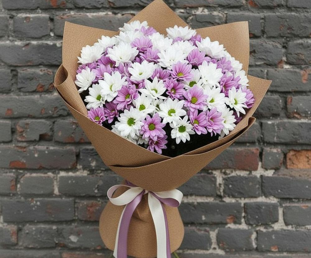 Букет цветов из: Хризантемы в Южный