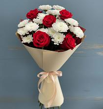 Букет цветов из:  Розы и Хризантемы в Южный