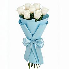 Букет 7 белых роз Проуд #REPLACE_PRED# Южный