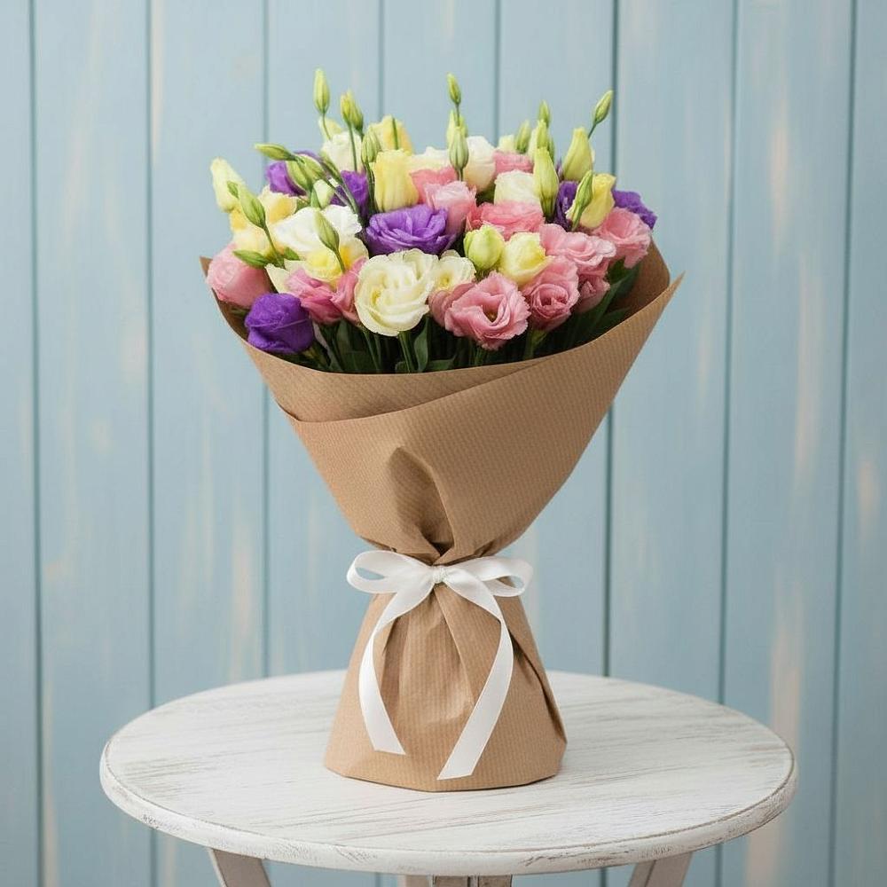 Букет цветов из: Лизиантусы в Южный