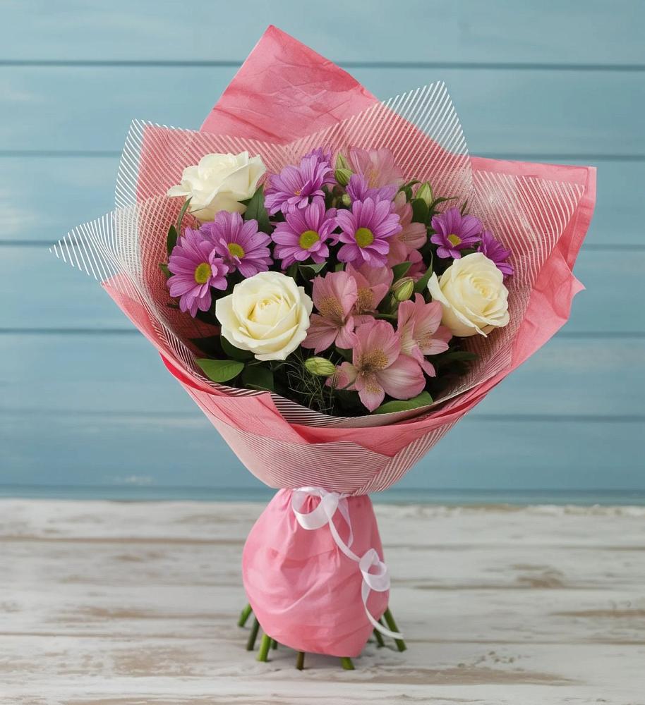 Букет цветов из: Герберы в Южный