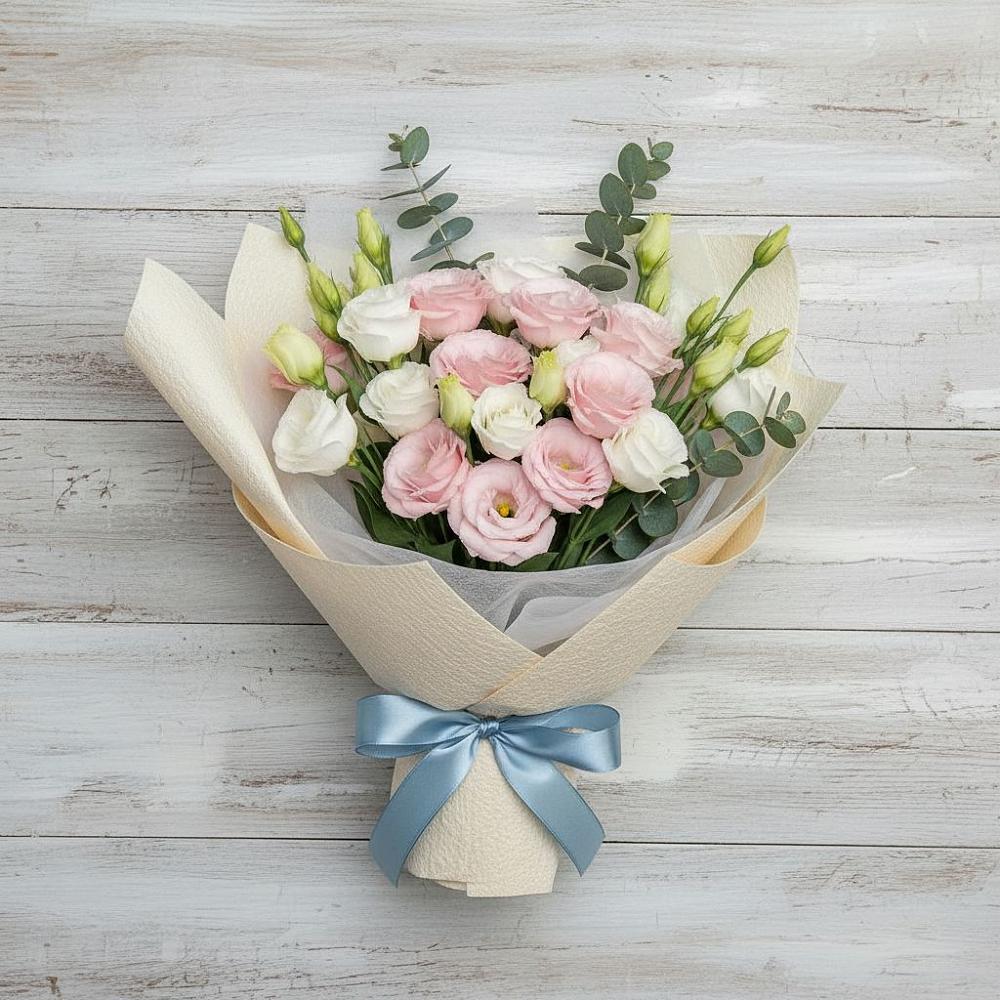 Букет цветов из: Лизиантусы в Южный